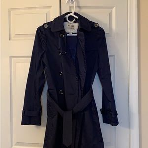 Coach navy trench coat